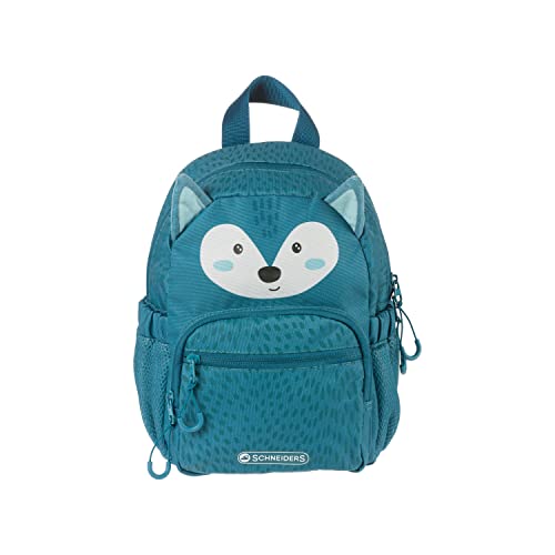 Schneiders Kids Mini Rucksack Wolf – Kinder-Rucksack für Kindergarten & Ausflüge – Leicht, Nachhaltig, 6 Liter, Ergonomischer Sitz