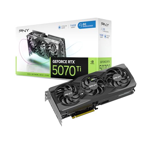 PNY GeForce RTX™ 5070Ti 16GB OC Triple Fan Grafikkarte DLSS 4