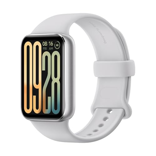 XIAOMI Smart Band 9 Pro Moonlight Silver – 1.74 Zoll AMOLED, 1200 nits Helligkeit, 21 Tage Akku, 150+ Sportmodi, 5ATM Wasserfest, GNSS, Herzfrequenz & SPO₂-Sensor, Bluetooth 5.4, 60Hz Refresh