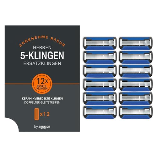 by Amazon 5-fach-Klingen für Herrenrasierer (12 Stück)