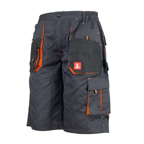 Urgent URG-A 54 Berfus Arbeit Kurz Hose Sommer, Graphit/Orange
