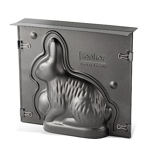 Zenker Hasenbackform Oster Season – 600 ml Füllvolumen – 3D Kuchenform mit Antihaftbeschichtung mit Osterhase als Motiv zum backen – Leckere Deko in Osterhasenform, Hase