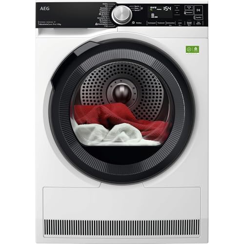 AEG WiFi Wärmepumpentrockner 9 kg mit SmartDry, Serie 9000X AbsoluteCarePlus - Daunentrocknung, 3D-Scan Restfeuchteermittlung, A, Trommelbeleuchtung, Knitterschutz -Weniger Bügelaufwand TR9XW80890