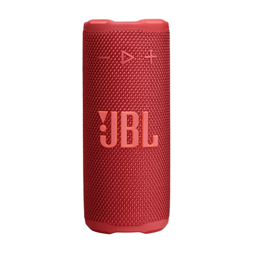 JBL Grip Kompakter Bluetooth Lautsprecher, JBL Pro Sound mit AI Sound Boost, IP68 Wasser- und Staubdicht, Umgebungslicht, Bis zu 14h Wiedergabe, Auracast Multi-Speaker, JBL Portable App, Rot