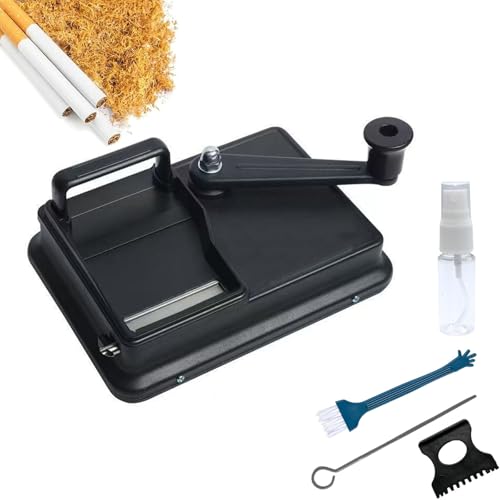 stopfmaschine für zigaretten Rolling Machine mit Nut Platte, Zigarettenstopfmaschine der Extraklasse neueste Edition Zigarettenfertiger inkl. Zubehör