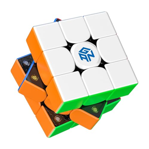GAN 356M Zauberwürfel Magnetisch 3x3, Speed Cube Original mit IPG & GES+, Magic Cube Stickerlos, GAN Cube Klassische Produkte - Ideales Knobelspiel für Erwachsene und Kinder