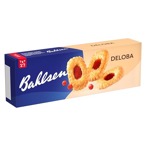 Bahlsen Deloba - 1er Pack - Blättergebäck mit Johannisbeer-Kirsch Füllung (1 x 100g)