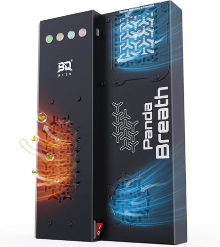BIQU Panda Breath 3-in-1 Smart 3D-Druckerkammerheizung + Luftfilter + Filamenttrockner für Bambu-Lab P1S P1P X1C A1, Snapmaker U1, Voron 3D-Drucker, automatischer Start/Stopp, Web-/Tastensteuerung