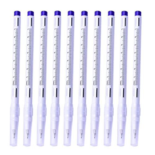 Zalati Hautmarker Stift, 10 Stück Werkzeuge Zubehör für Augenbrauen Marker Tattoo Piercing Positionierung
