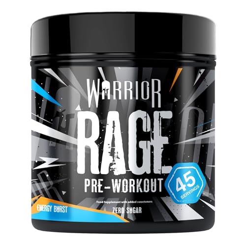 Warrior Rage Pre Workout Booster 392 g, 300 mg Koffein – Energie-Explosion