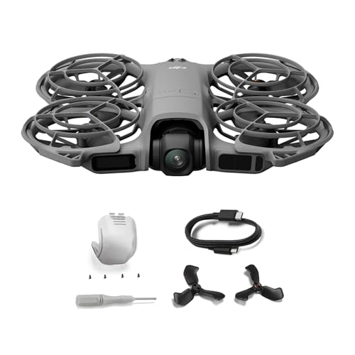 DJI Neo 2 Bundle mit Zubehör, 4K-Drohne für Einsteiger, Leicht und Faltbar, Start und Landung auf der Handfläche, Gestensteuerung, ActiveTrack, Omnidirektionale Hinderniserkennung (Neo 2)
