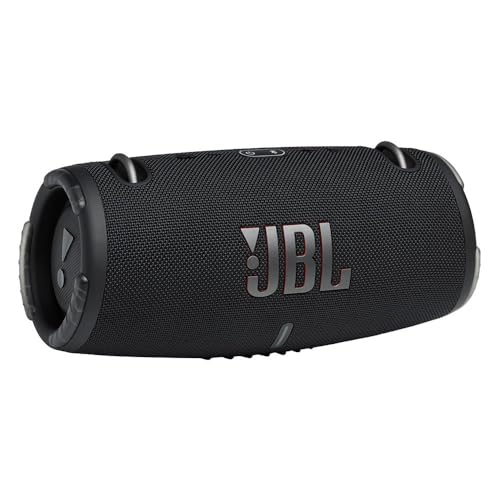 JBL Xtreme 3 Musikbox - Schwarz – Wasserdichter, portabler Stereo Bluetooth Speaker mit integrierter Powerbank – Mit nur einer Akku-Ladung bis zu 15 Stunden Musikgenuss