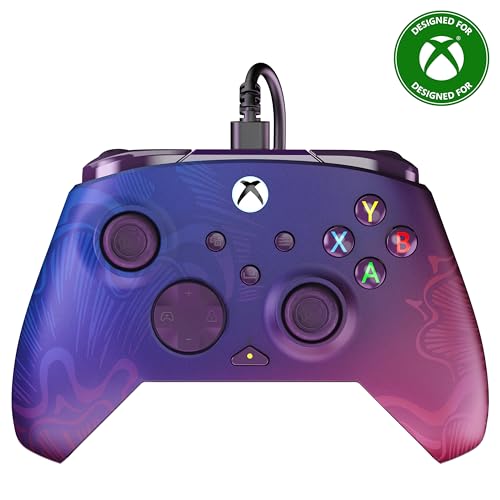Turtle Beach Rematch Advanced Purple Fade Wired Gaming Controller - Lizenziert für Xbox Series X, S, Xbox One und Windows PC, mit zuweisbaren Tasten und Rumble-Feature-Motoren