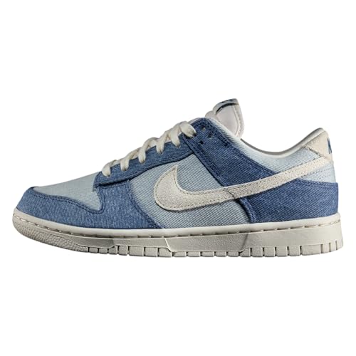 NIKE Damen WMNS Dunk Low Sneaker, Smokey Blue Pale Ivory Denim Turq Ochre, 39 EU