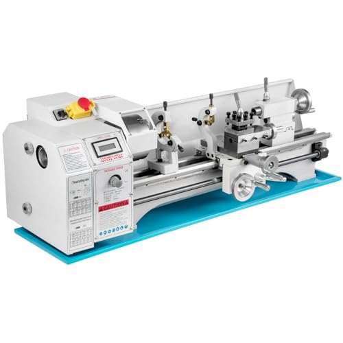 Furvveerr Metalldrehmaschine 220x750MM Mini-Tisch-Metalldrehmaschine 1100W Drehmaschine Tischdrehmaschine Bürstenlose Drehmaschine Variable Drehzahl 50-2250RPM für Metallbearbeitung Metal Lathe