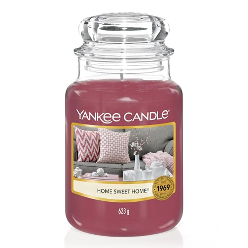 Yankee Candle Duftkerze im Glas (groß) | Home Sweet Home | Brenndauer bis zu 150 Stunden | Perfekte Geschenke für Frauen