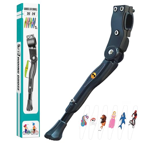 Riding Goose Kinder Fahrradständer 20-24 Zoll | Extra Stabiler höhenverstellbarer Fahrradständer Kinderfahrrad für Fahrrad - einfache Montage Dank Anleitung