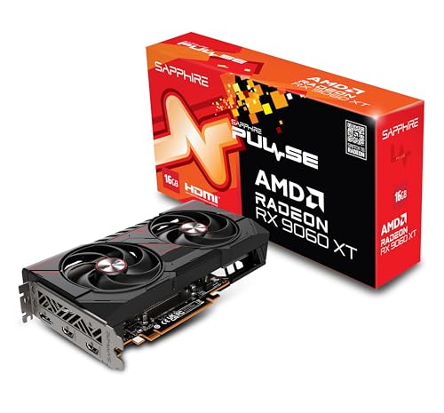 Sapphire Technology Pulse AMD Radeon RX 9060 XT Gaming OC, 16GB Dual HDMI-DP