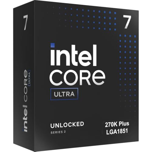 Intel Ultra 7 Processor 270K Plus 24 cores (8 P + 16 E) up to 5.5 GHz