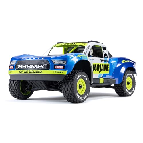 ARRMA RC Truck Mojave GROM 4x4 Smart Small Scale Desert Truck, RTR (mit Akku und Ladegerät im Lieferumfang enthalten) blau/weiß ARA2104T2