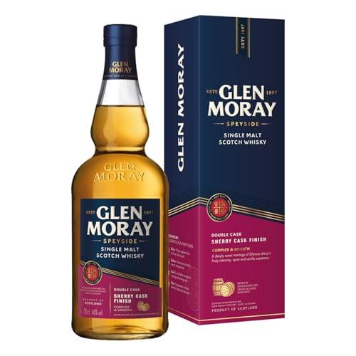 Glen Moray Sherry Cask Finish | Schottischer Single Malt Whisky aus der Speyside | mit Geschenkverpackung | 1 x 0,7 l