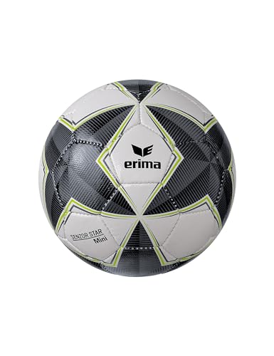 Erima Unisex Jugend SENZOR Star Match Mini Fußball (7192415), schwarz/grau, 00