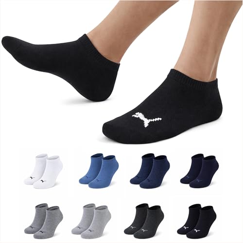 PUMA Sneaker Socken Sportsocken 10-Paar-Pack Unisex - Special Edition (Black, 43-46)