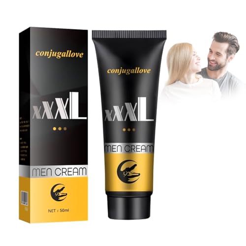 XXL Penis Creme – 50 ml Creme zur Penisvergrößerung,Penisvergrößerungscreme –Penis Verlängern & Dicker Machen,Für Mehr Länge,Umfang & Standfestigkeit,Massagecreme Stimulierend & Durchblutungsfördernd