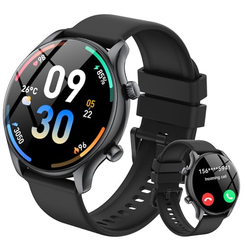 vamout Smartwatch Herren Damen Rund mit Telefonfunktion/AI Assistentin,1.39