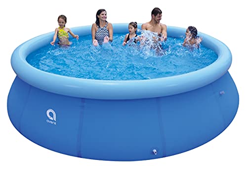 AVENLI Prompt Set Quick-Up Pool 366 x 91 cm - Aufstellpool rund mit aufblasbarem Ring, blau, ohne Pumpe - Schwimmbecken für Garten, Familien & Kinder