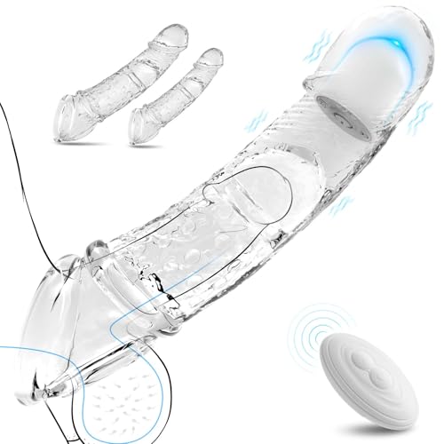 2er-Set Vibrierende Sex Spielzeug für die Paare & Männer Penishülle Penis Sleeve Cock Sleeve Sexspielzeug für Paare Extrem Sex Elastische Penismanschette Penisverlängerung Cockring Penisring Sex Toys