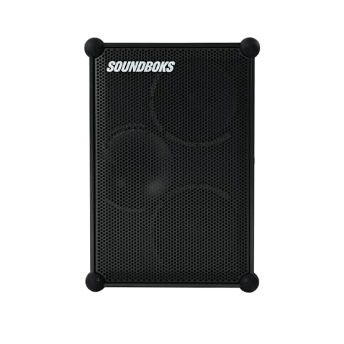 SOUNDBOKS 4 - Bluetooth Performance Speaker - USB-C-Aufladung Akku - Lautester Party Lautsprecher mit 40 Stunden Akku - Kabelloser und tragbarer Lautsprecher - Designed in Dänemark - 126dB (Schwarz)