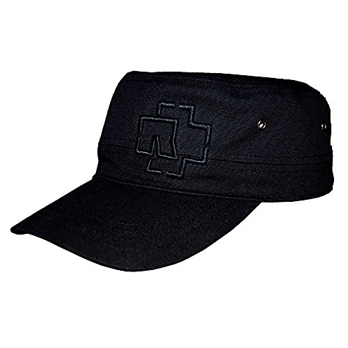 Rammstein Army Cap Schwarz, Offizielles Band Merchandise, 100% Baumwolle