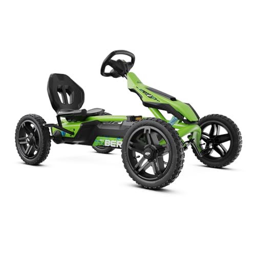 BERG Rally DRT Green | Gokart für Kinder ab 4 Jahre | Pedal-Gokart | Tretfahrzeug mit robuster Bauweise | Kinderfahrzeug für draußen