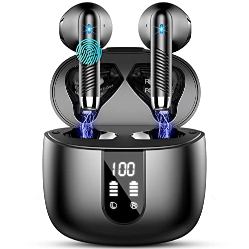 Drsaec Bluetooth 5.4 Kopfhörer, 6D Tiefer Bass In Ear Kopfhörer Kabellos Bluetooth 2026 Neu 56 Std Kabellose Kopfhörer mit 4 ENC Mic, Noise Cancelling Ear Buds, USB-C, IP7 Wasserdicht Sport Ohrhörer