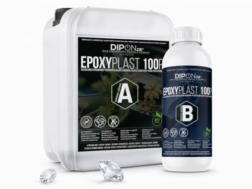 6,0 KG Epoxidharz 2K Epoxi Harz mit Härter Glasklar in Profi Qualität und geruchs- und emissionsarm. Epoxy Gießharz UV Stab. für Schmuck Holz Tisch Aquarium Terra Formenbau GFK Bodenbeschichtung