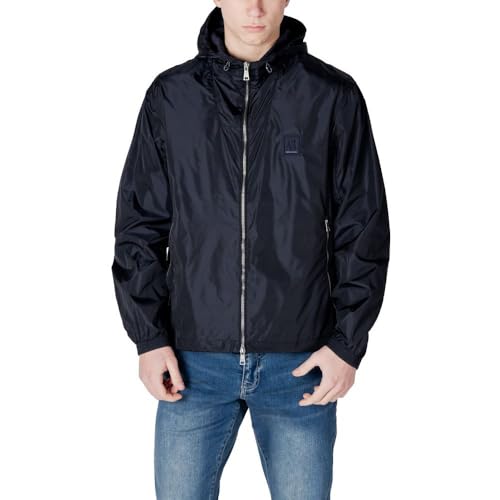 Armani Exchange Herren Icon Project, Logo Embossed Patch Jacke, Dunkles Marineblau, XS