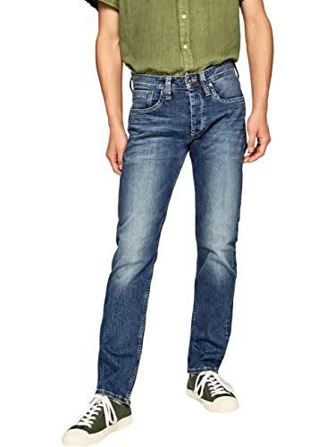 Pepe Jeans Herren Cash Straight Jeans, 000denim, 33W / 34L