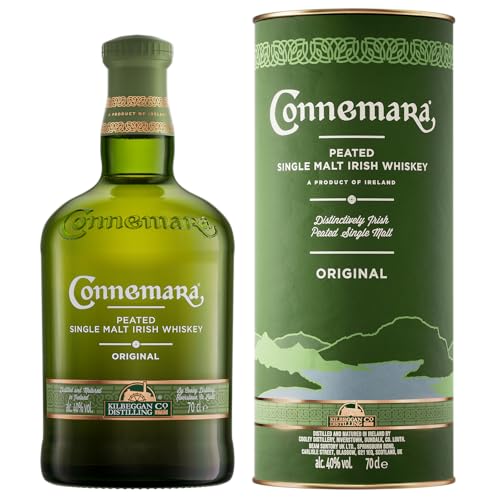 Connemara Original mit Geschenkverpackung | getorfter Single Malt Irish Whiskey | rauchiges Aroma | 40% Vol | 700ml Einzelflasche