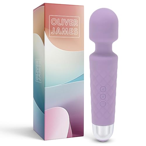Vibrator für Frauen - Leises und Starkes Massagegerät + Akku - Sexspielzeug mit 20 Vibrationsmuster und 8 Geschwindigkeitsstufen - Kabelloser Dildo für Klitoris, G Spot - Oliver James (Lavendelhauch)
