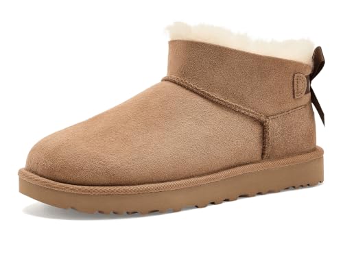 UGG Ultra Mini Bailey Bow Stiefeletten aus Leder,