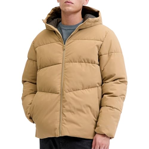JACK & JONES Herren Jjglobal Puffer Jacket, Elmwood, m