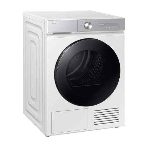 Samsung DV90DB8845GHU2 Wärmepumpentrockner DV8400D, 9 kg, EEK: A, AI Wäschetrockner mit Klartext-Display, AI Dry+, QuickDrive, SuperSpeed, Super Leise Programm, SmartThings-App, Weiß