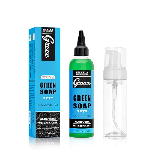 EMALLA GRECE 120ml Tattoo Green Soap mit 100ml Schaumflasche Set
