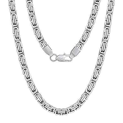 VEXXS Byzantinische Kette (Silbrig-6mm, 55.00)