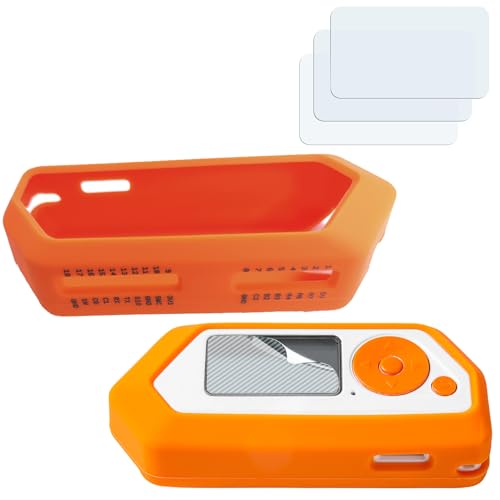 ANBOO Silikonhülle und 3x Schutzfolie für Flipper Zero Hacking Tool - Orange