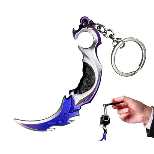 HQRKOTM 1 Pcs Valorant Games Mini-Waffenmodell, Valorant Schlüsselanhänger Made in Valorant Characters Schlüsselanhänger mit Legierungsmodell für Schlüssel, Handys, Rucksack-Dekoration