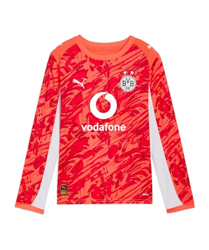 PUMA Borussia Dortmund LS Torwarttrikot 2025/2026 Kids rot, 176 Kinder