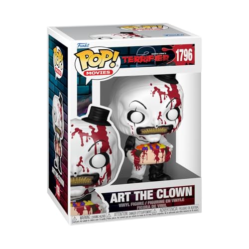Funko Pop! Movies: Terrifier - Art The Clown - Vinyl-Sammelfigur - Geschenkidee - Offizielle Handelswaren - Spielzeug Für Kinder und Erwachsene - Movies Fans - Modellfigur Für Sammler und Display