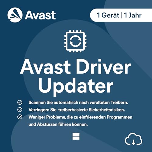 Avast Driver Updater 2026 | 1 Gerät | 1 Jahr | Aktivierungscode per Email